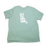 Pastel Green Karma Is A Cat Giant Shirt
