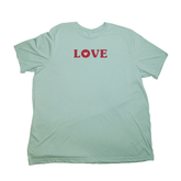 Pastel Green Red Love Giant Shirt