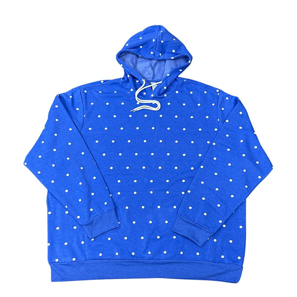Polka Dot Giant Hoodie - Very Blue Dots