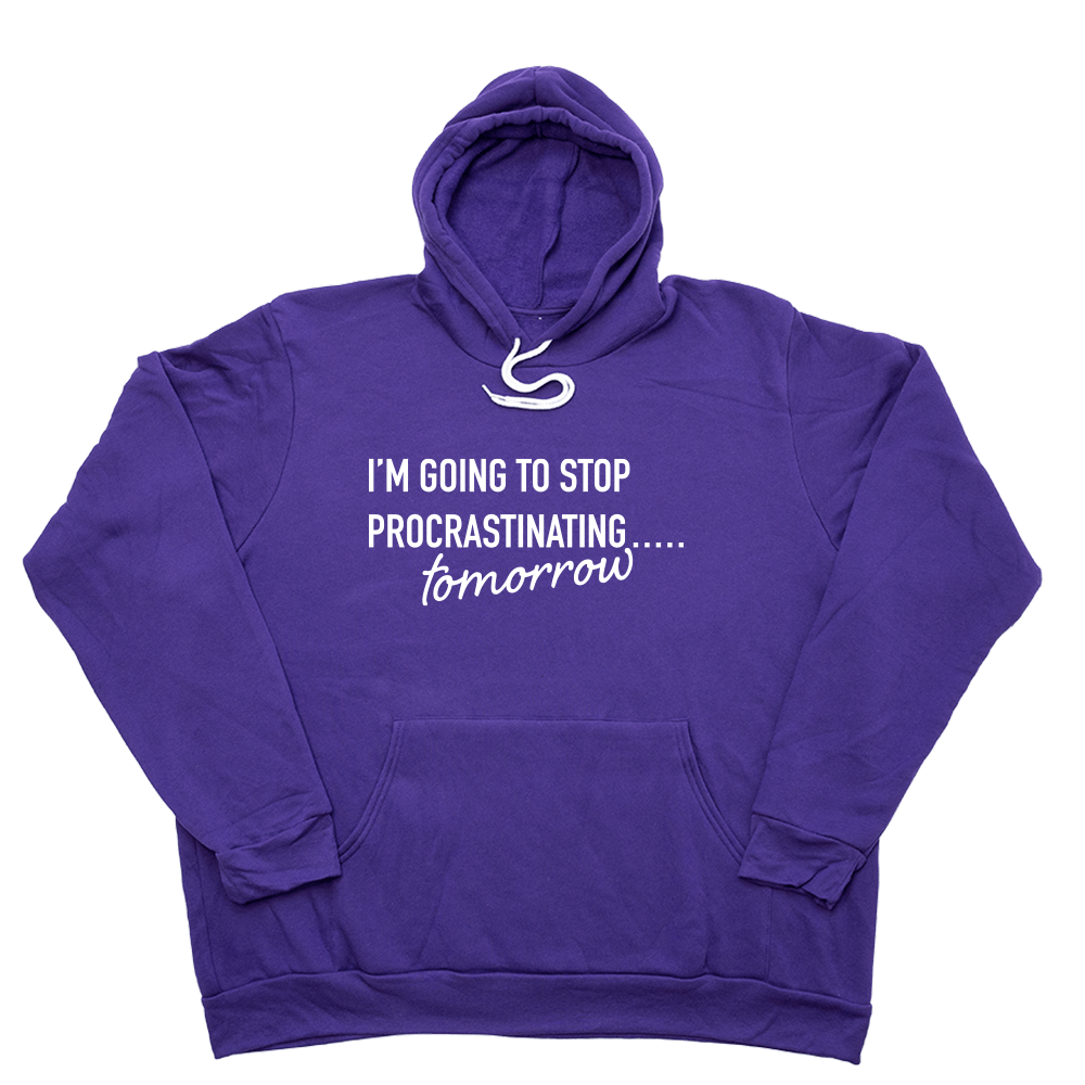 Procrastinate Giant Hoodie - Purple - Giant Hoodies