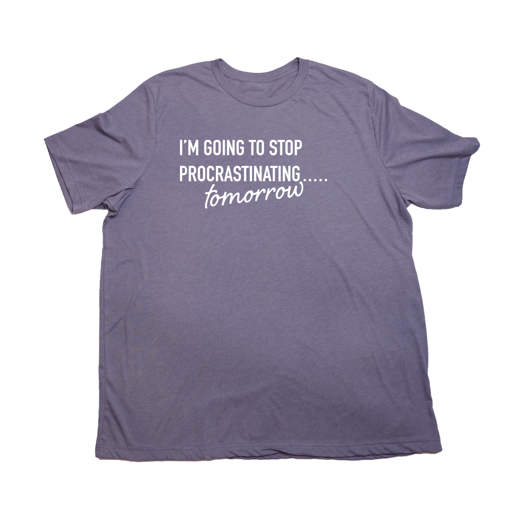 Procrastinate Giant Shirt - Heather Purple - Giant Hoodies