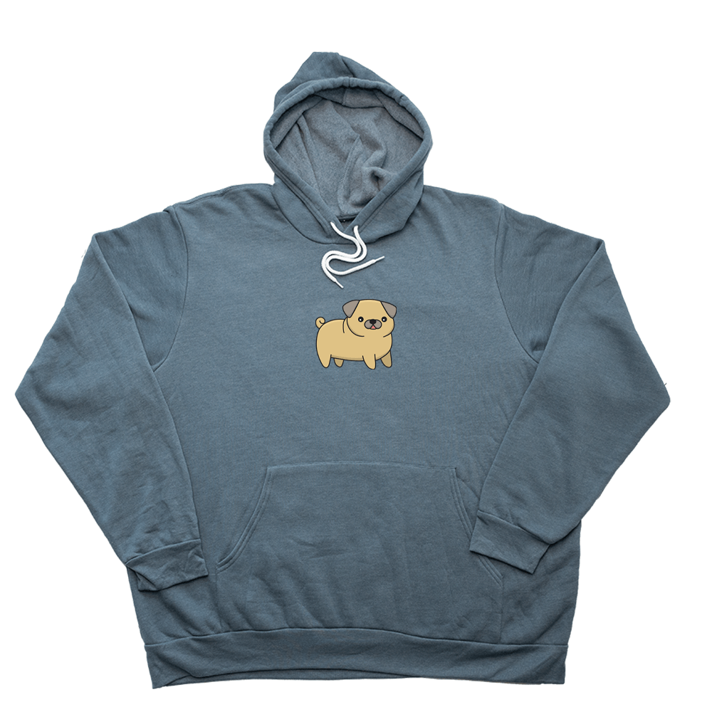 Pug Giant Hoodie - Slate Blue - Giant Hoodies