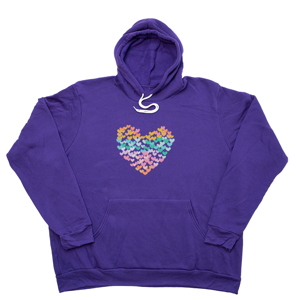 Purple Heart Of Hearts Giant Hoodie