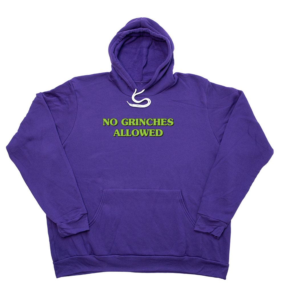Purple No Grinches Allowed Giant Hoodie