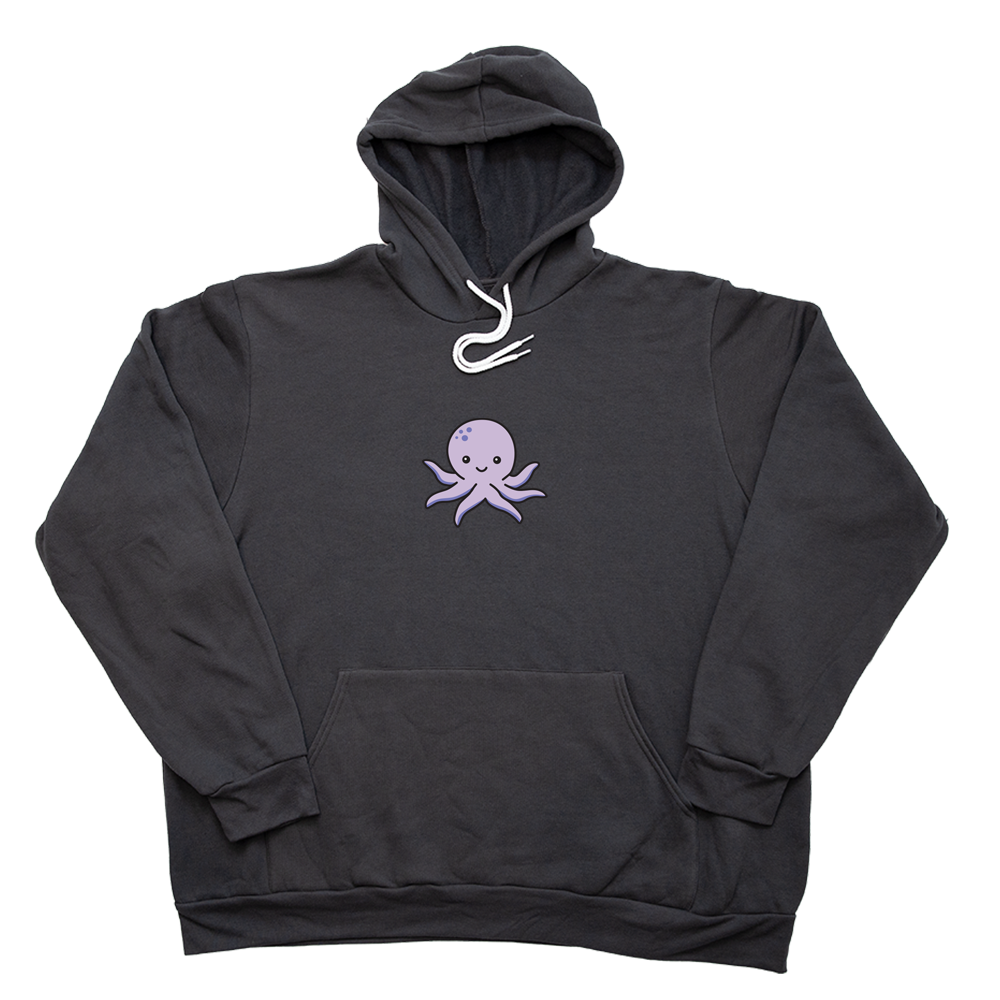 Dark Gray Purple Octopus Giant Hoodie