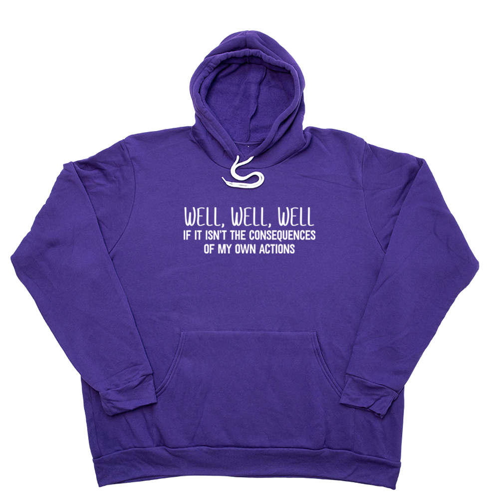 Purple Consequences Of My Own Actions Giant Hoodie