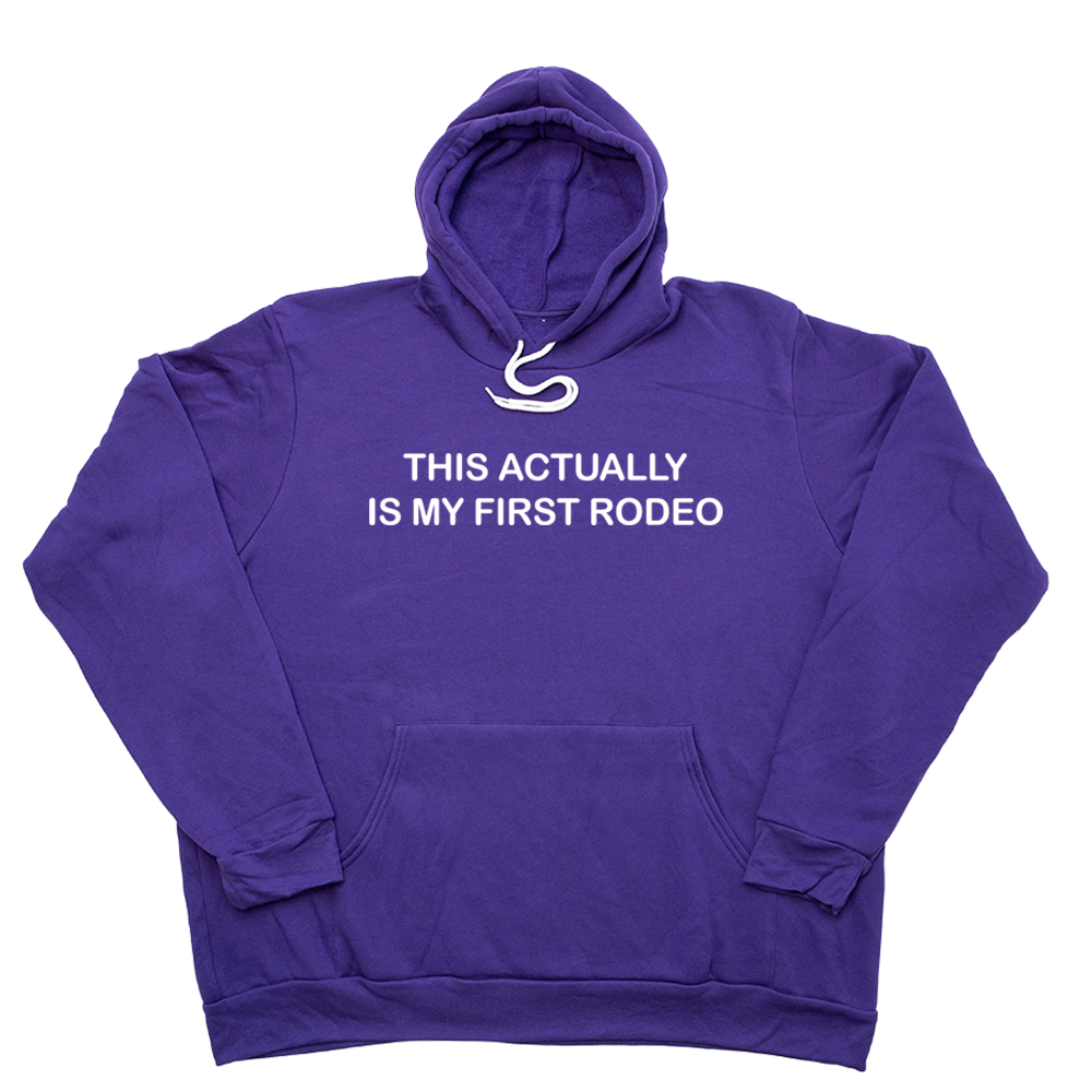 Purple My First Rodeo Giant Hoodie