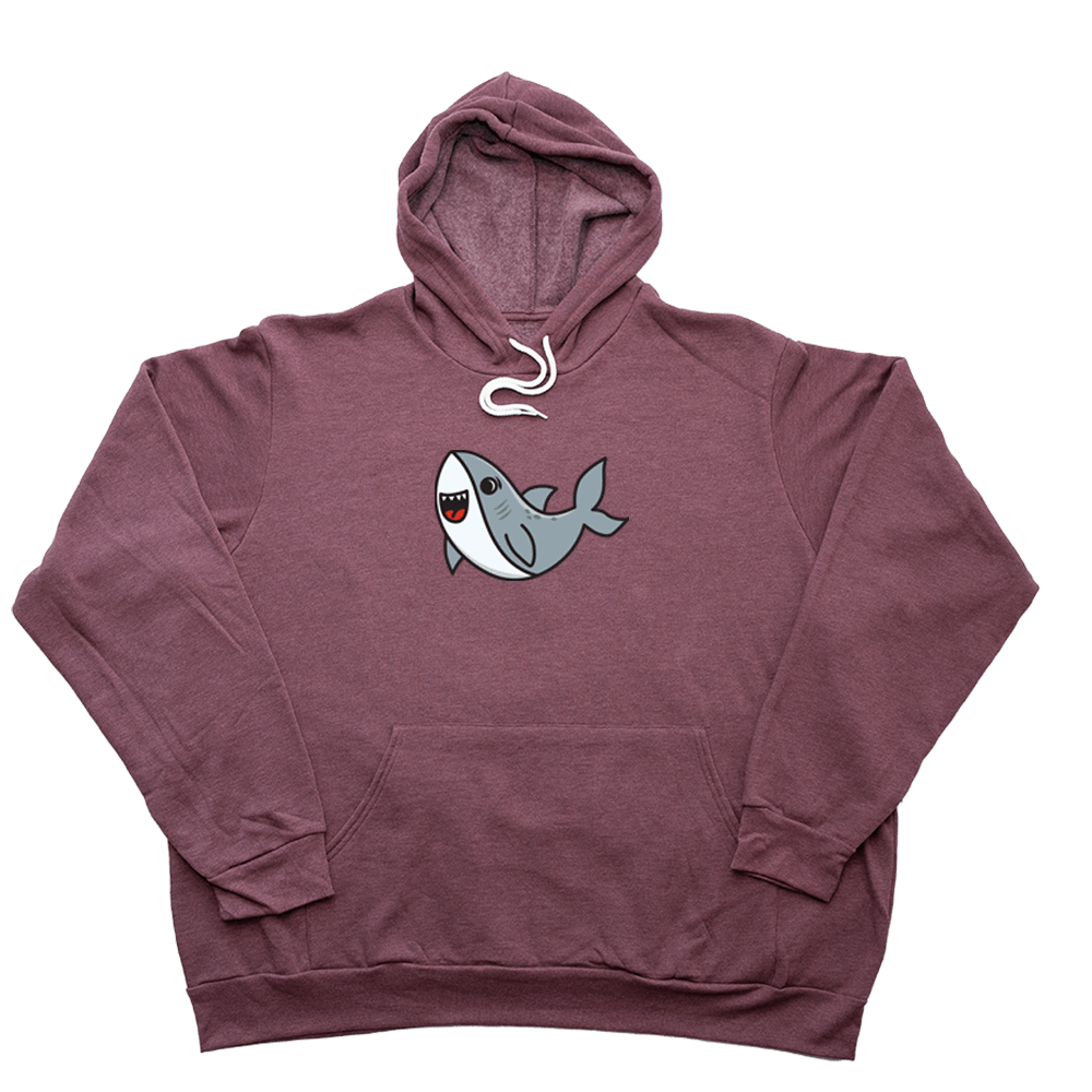 Shark Giant Hoodie - Heather Maroon - Giant Hoodies