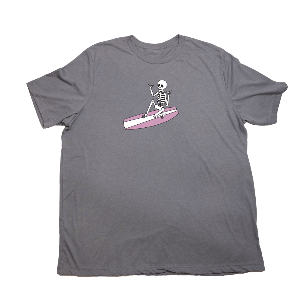 Skeleton Surfer Giant Shirt - Heather Storm - Giant Hoodies