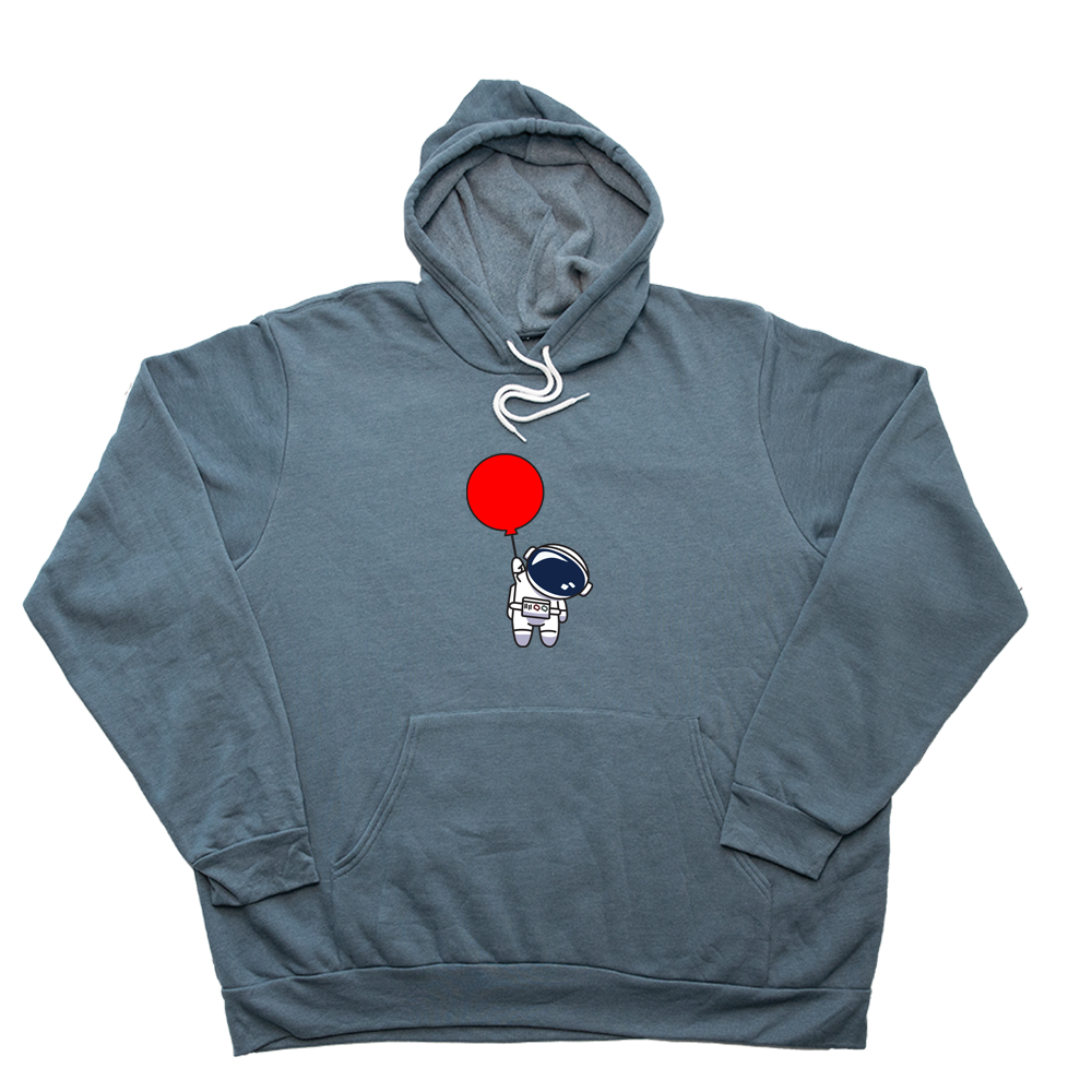 Slate Blue Ballon Astronaut Giant Hoodie