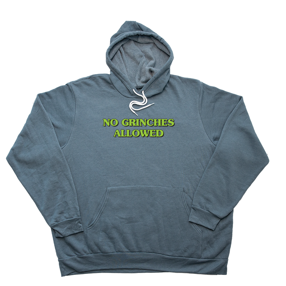 Slate Blue No Grinches Allowed Giant Hoodie