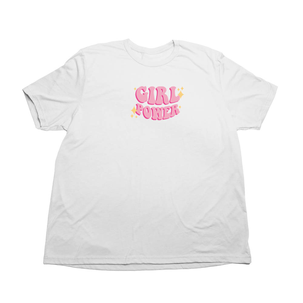 Solid White Girl Power Giant Shirt