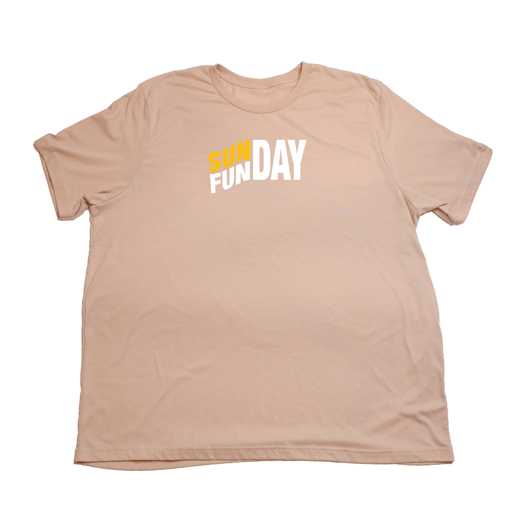 Sunday Funday Giant Shirt - Heather Peach - Giant Hoodies
