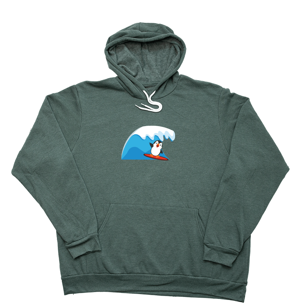 Surf Penguin Giant Hoodie - Heather Forest - Giant Hoodies