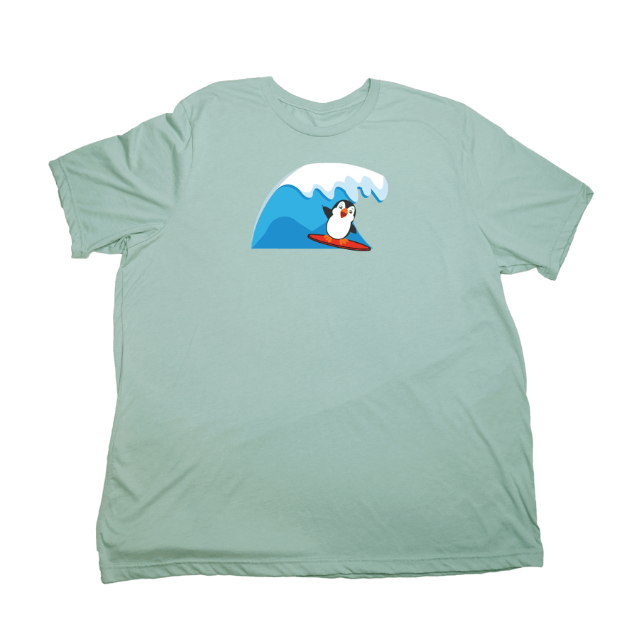 Surf Penguin Giant Shirt - Pastel Green - Giant Hoodies