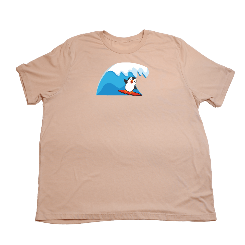 Surf Penguin Giant Shirt - Heather Peach - Giant Hoodies