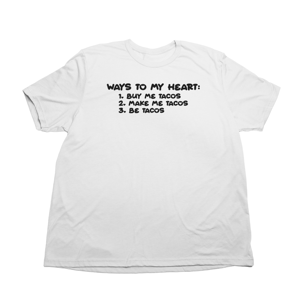 Taco Hearts Giant Shirt - Solid White - Giant Hoodies