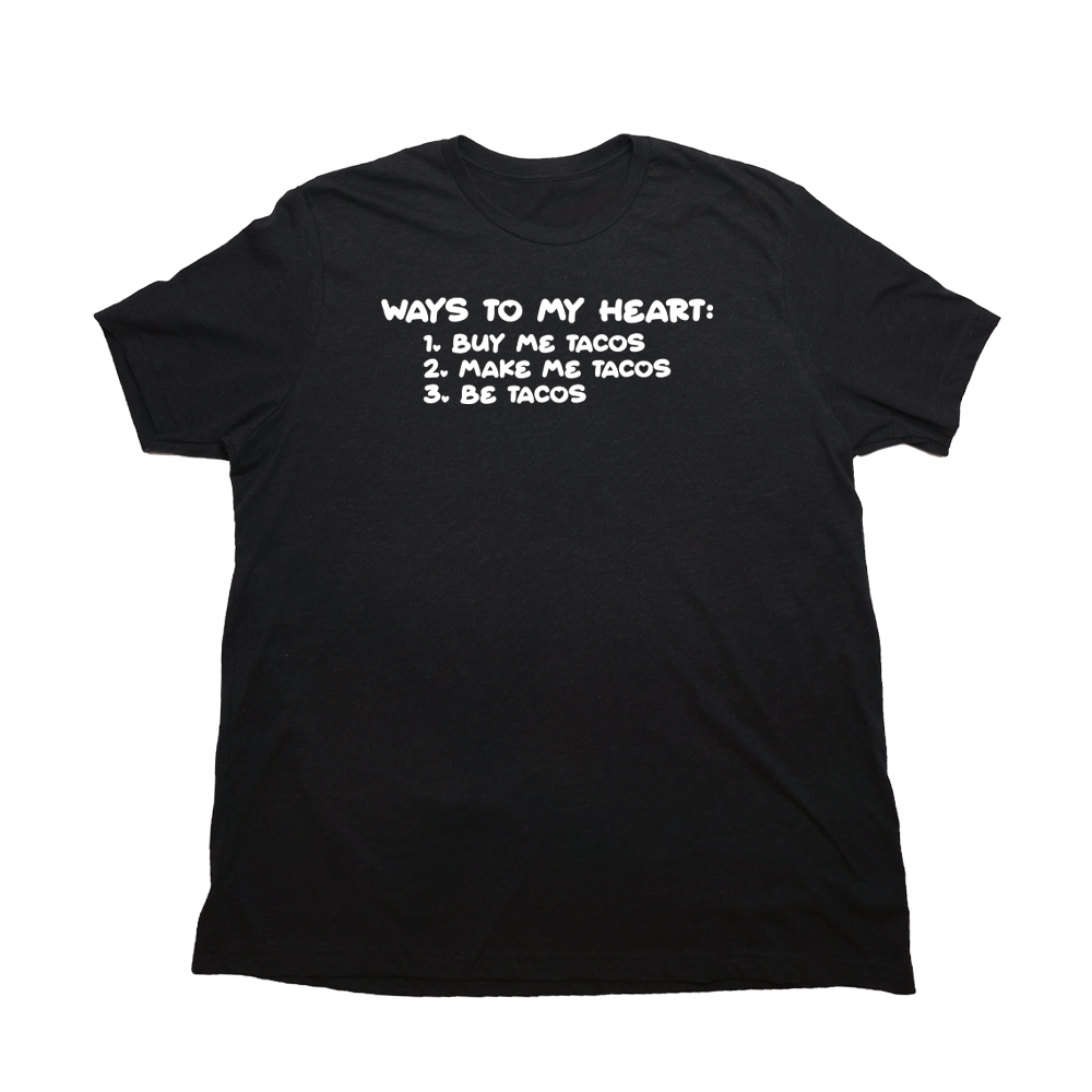 Taco Hearts Giant Shirt - Heather Black - Giant Hoodies