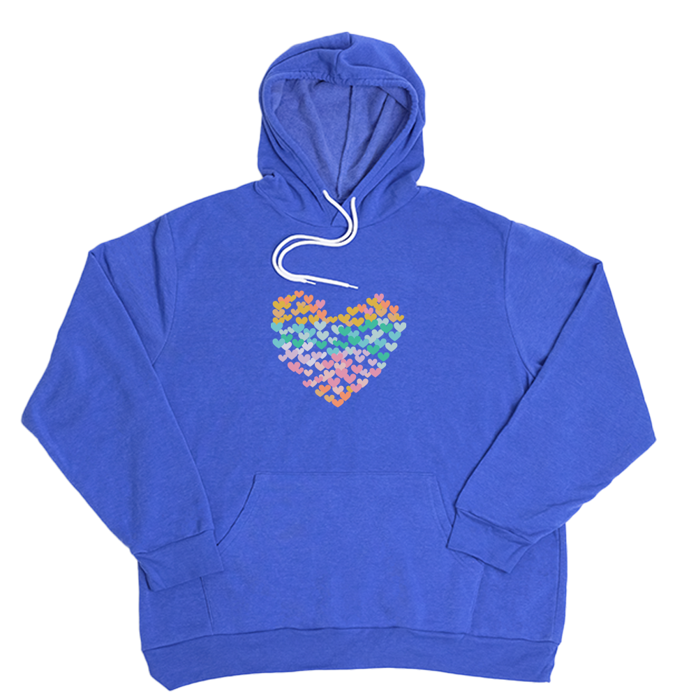 Very Blue Heart Of Hearts Giant Hoodie